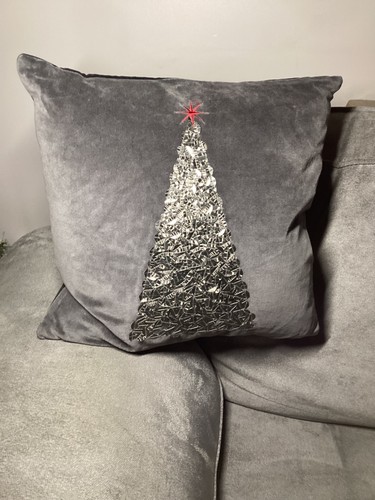 Next christmas cushion grey - next,