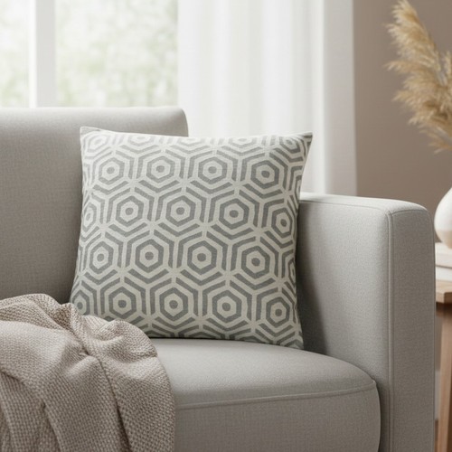Next grey hoxton geo - geo, cushion