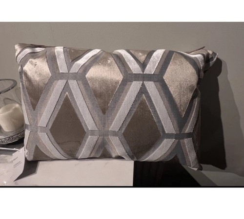 Next grey luxe velvet - x2, geo