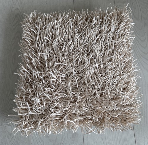 Next cream shaggy - cream, cushion