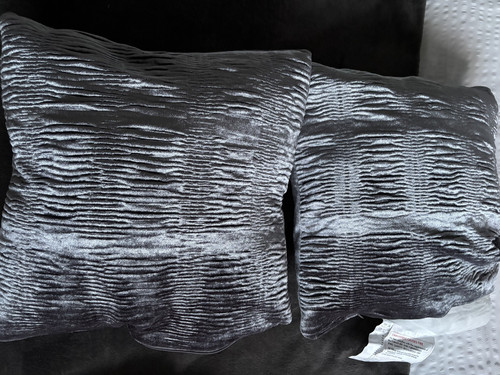 Next grey chenille cushion - chenille,