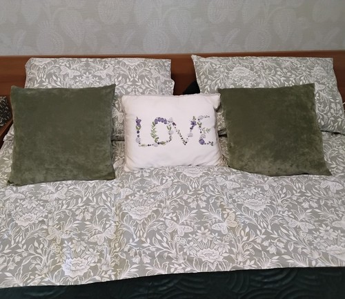 Next green floral - green, bolster