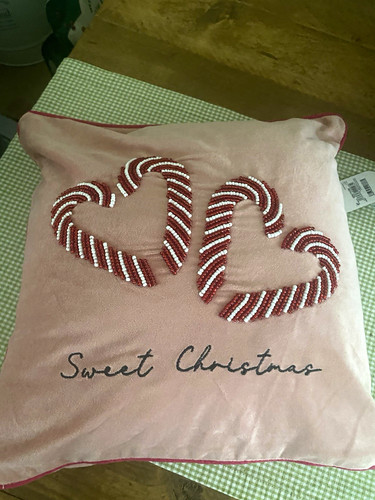 Next pink velvet - velvet, beaded
