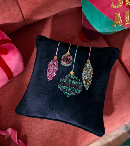 Gorgeous beaded navy christmas - beaded,