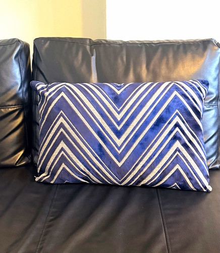 Next blue white chevron - blue,