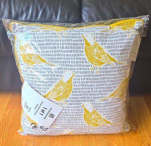 Next yellow grey white bird - grey,